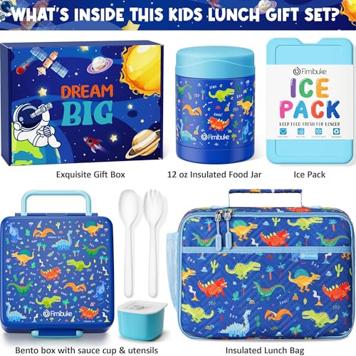 Kids Bento Snack Lunch Box with 4 Compartment (7 count)