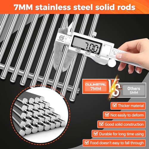 18.75" Grill Grates for Weber Genesis II & II LX 300 Series Gas Grills (18.75" x 13.25" 2 Pack)