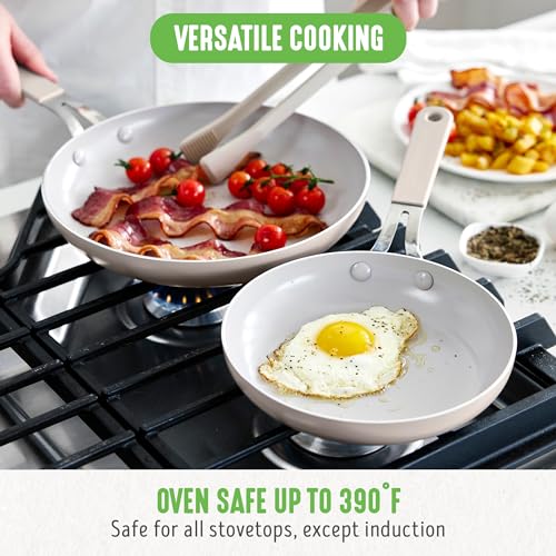 8” & 10” 2 Piece Nonstick Ceramic Frying Pan Set