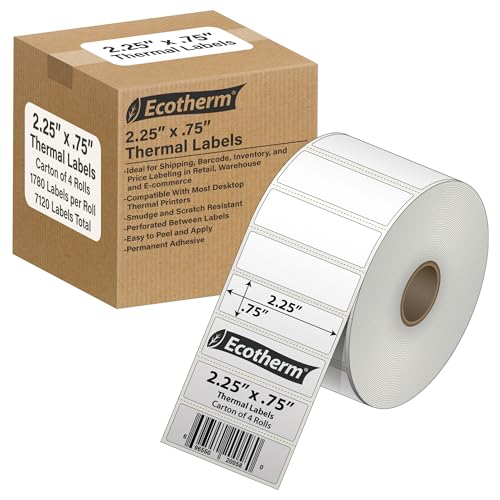 2.25" x .75" Thermal Labels (2.25 x .75 - 7120 Labels)