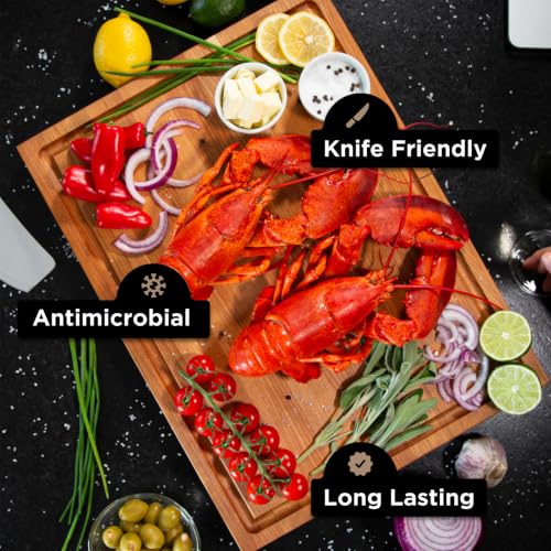 20" Classic Cherry Reversible Cutting Board with Juice Groove (20"L x 16"W)
