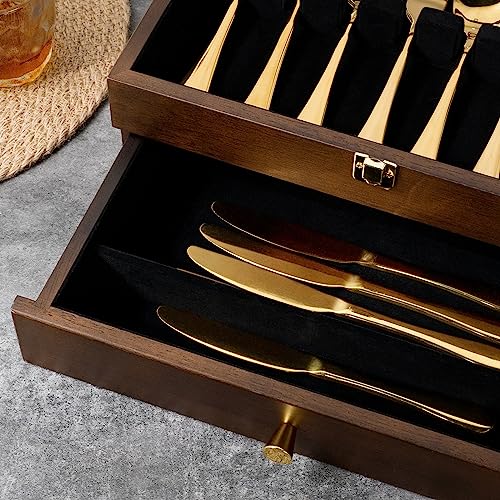 Silverware Box (2 Layer Walnut)