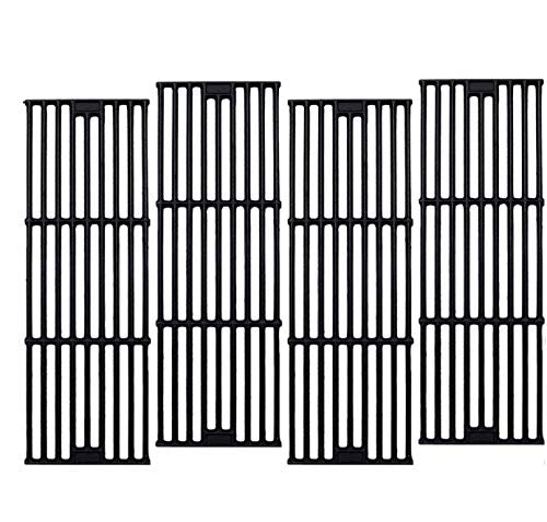 C6505A(4-Pack) 19 3/4" Cast Iron Cooking Grid Grates Replacement for Chargriller 2121, 2123, 2222, 2828, 3001, 3008, 3030, 3725, 4000, 4208, 5050, 5072, 5252, 9020 (4 Cast Iron)