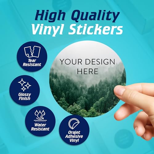 Custom Vinyl Stickers Your Image (100 Count)