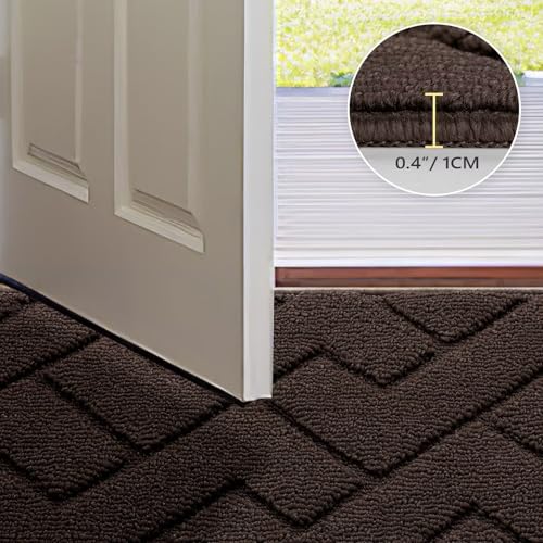 Front Door Mat Outside Entrance (Coffee / 59" x 36" (Rectangular))