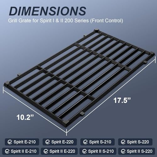 Grill Parts for Weber Spirit 2 GS4 E210 (17.5" x 20.5" 7637 67045 Spirit 200)