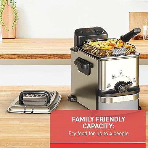 EZ Clean Compact Electric Deep Fryer with Basket (1.8 L- 1200 W)
