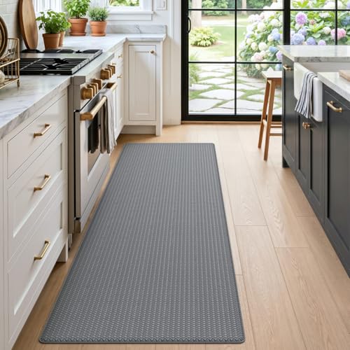 Kitchen Floor Mats Cushioned Anti Fatigue (2-grey / 59"l X 23"w X 0.4"th)