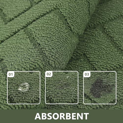 Kitchen Runner Rug (Green / 20"x59"+20"x32")