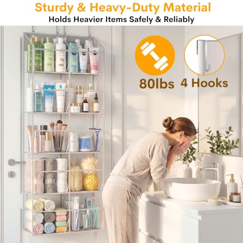 Over the Door Organizer 5 Tiers (Clear - 5 Tiers)