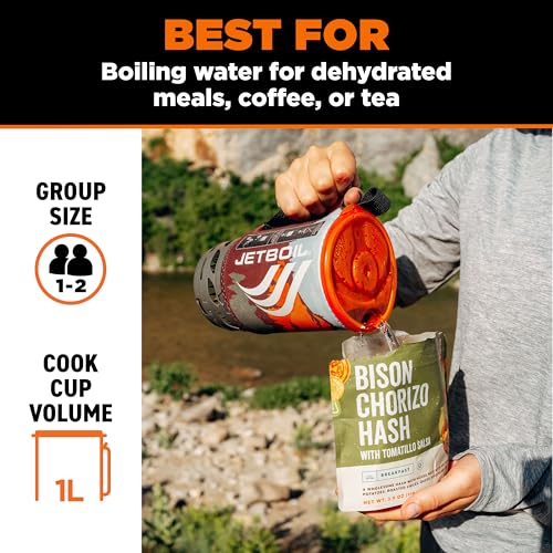 Flash 1.0L Portable Fast Boil Stove for Camping and Backpacking with 1 (Mountainscape / 1 Liter)