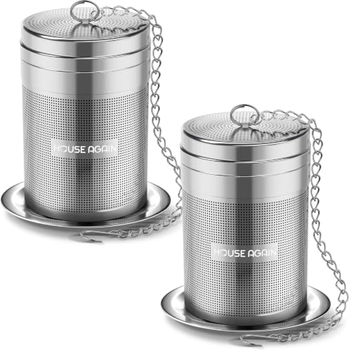 2 Pack Large Tea Infusers (Medium×2 / Plain)