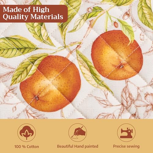 Pot Holders 100% Cotton Potholders (128 - Vintage Harvest / 8" x 8" (Pot Holder Pack of 1))