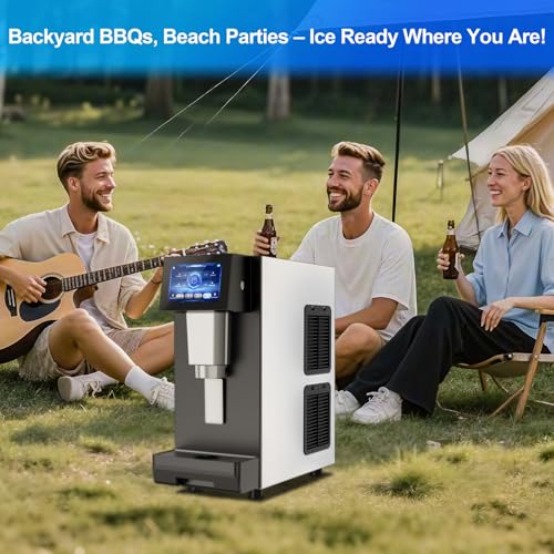 Nugget Ice Makers Countertop Soft Chewable Ice Machine with Auto
