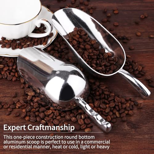 12 Oz Cast Aluminum Bar Ice Scoop Suitable for wedding (2 Count)