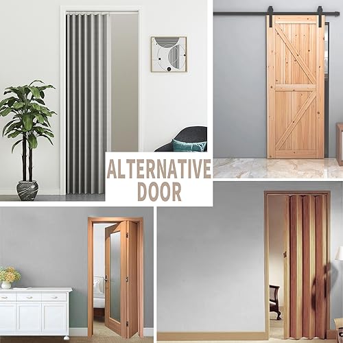 Closet Curtain for Open Closet (Grey / 39"W x 78"L (Pack of 1))