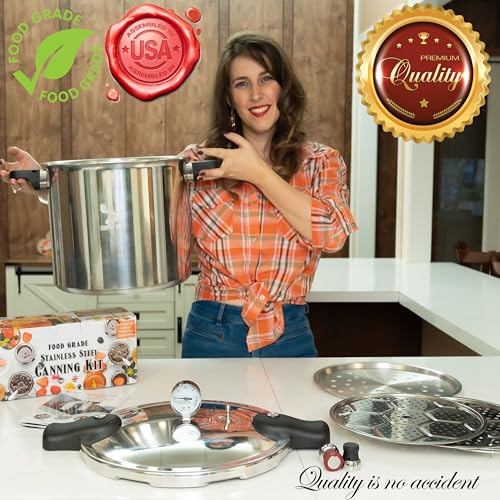 23 Qt Canning Pot with Canning Supplies Starter Kit (13-Piece Complete Kit)