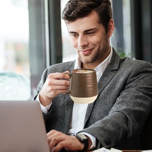 Large Ceramic Coffee Mug (Brown)
