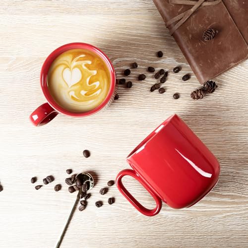 Ceramic Coffee Mug Set (Red)