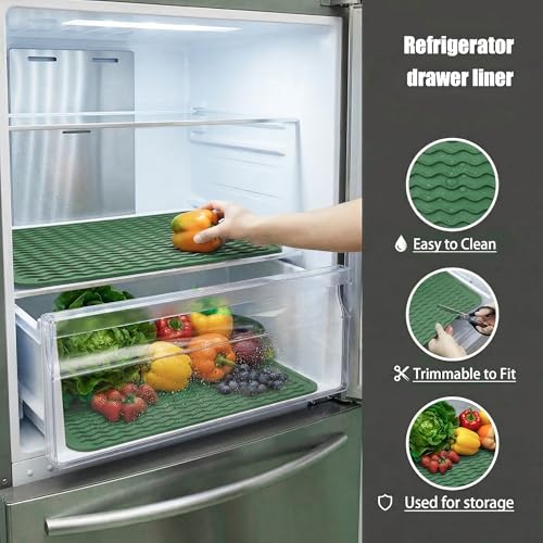 Silicone Dish Drying Mat (Green / 16"L x 12"W)