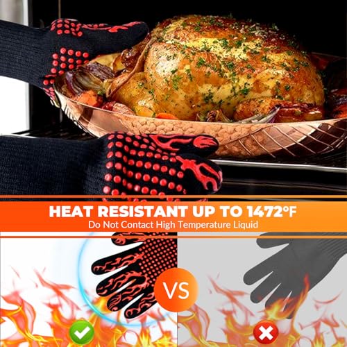 1 Pair Grill Oven Mitts (2 Count)