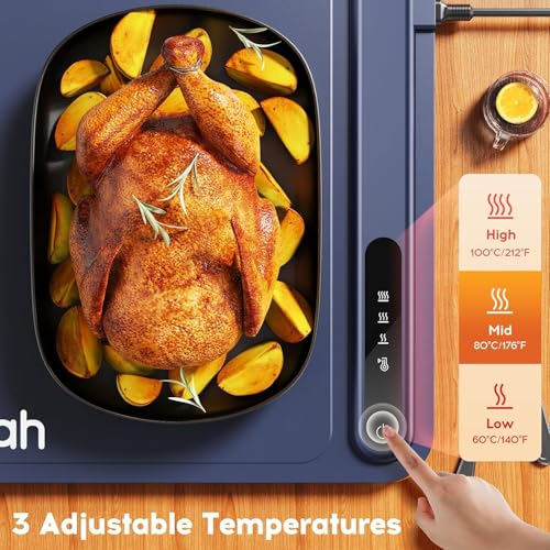 Warming Mat for Food (L-24*16'' / Dark Blue)