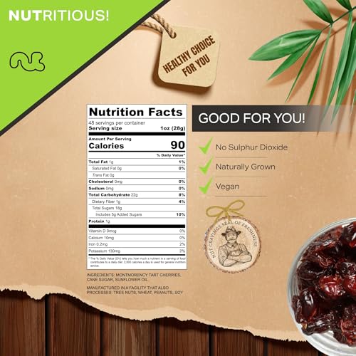 Dried Sour Tart Cherries (Dried Cherries / 48 oz)