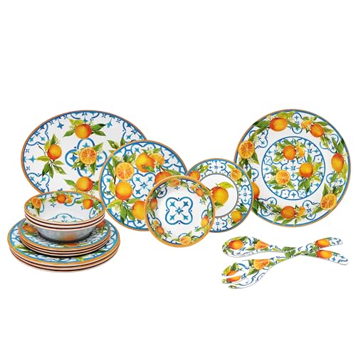 Luxury Melamine 16 Piece Dinnerwear Set (Valencia)