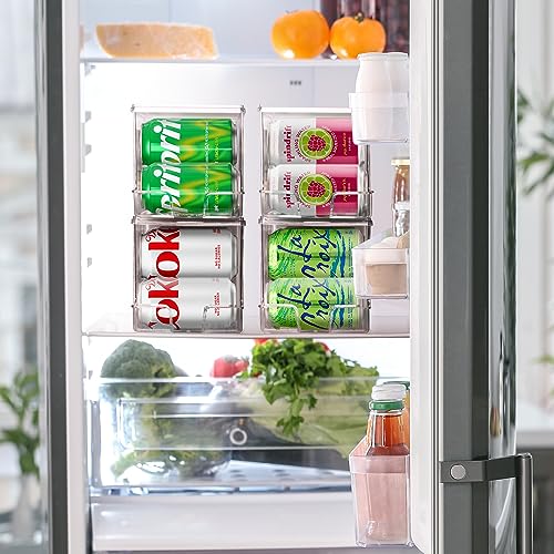 Soda Can Organizer Dispenser for Refrigerator (2 Count)