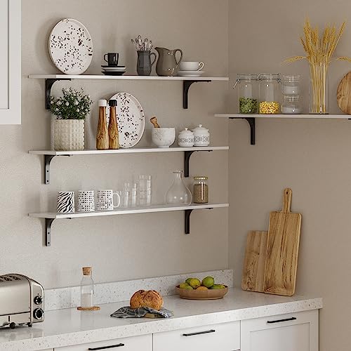 Long Wall Shelves (White / 47.3 Inch)