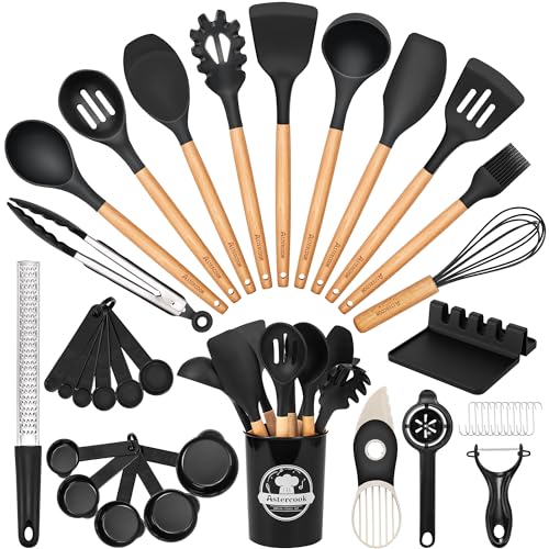 39 PCS Kitchen Utensils Set (Black)
