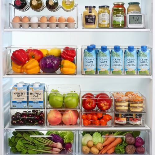 8 Pack Freezer Organizer Bins (2XL+3L+3M)