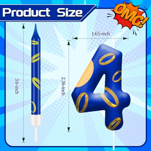 13PCS Birthday Cake Candles Set (13 Count)