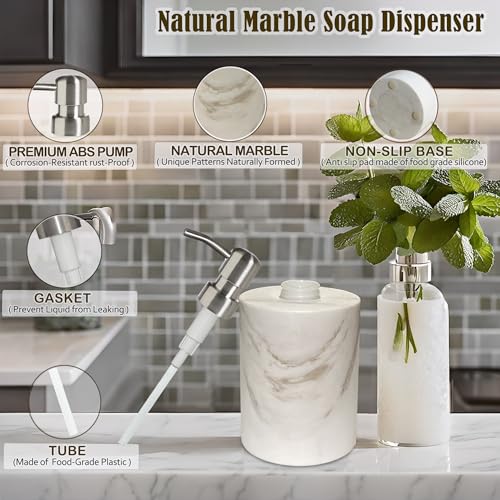 Marble Soap Dispenser (5.5 Fl Oz)