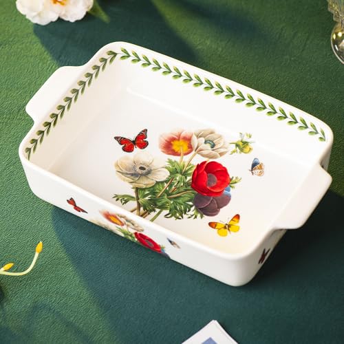 ONCCI In Glaze Ceramic Baking Dish Set of 2 (Corn Poppy)