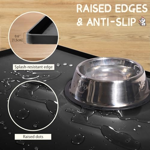 Silicone Cat & Dog Food Mat for Floors Waterproof