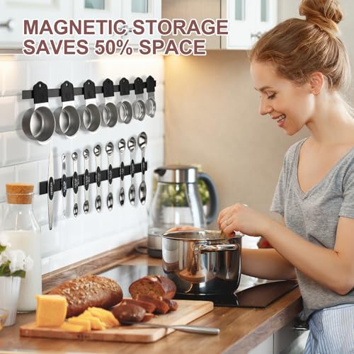 16 Piece Magnetic Measuring Cups and Spoons Set (16 Count)