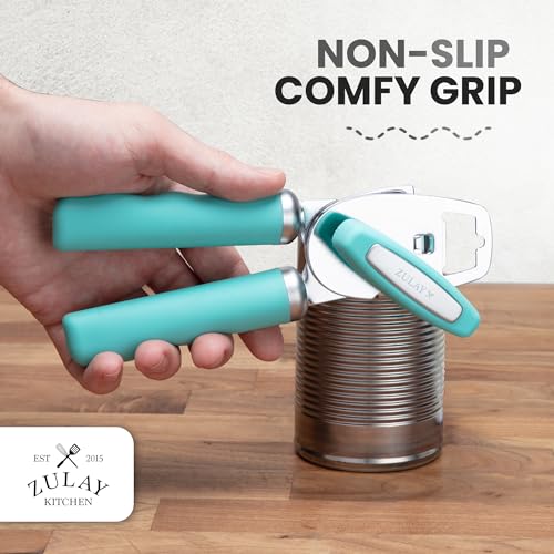 Heavy Duty Stainless Steel Can Opener Manual with Bottle Opener