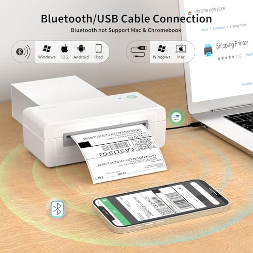Bluetooth Thermal Shipping Label Printer