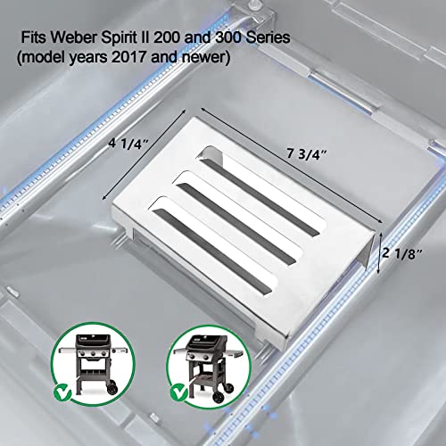 67060 Heat Deflector for Weber Spirit II 200 & 300 Series Grills (7.75" x 4.5" x 2.125" - 67060 Universal)