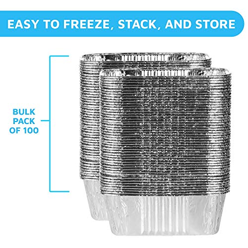 Aluminum Mini Disposable Loaf Pans (100 Count)