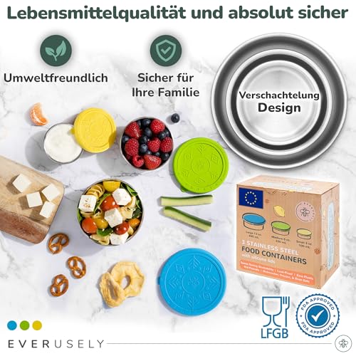 Stainless Steel Snack Containers (Summer)
