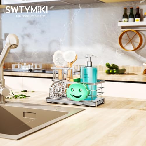 Kitchen Sink Caddy Organizer (Silver-drying Stone)