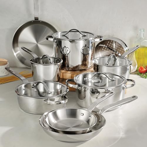Tempo Tri Ply Base Stainless Steel 14 (Cookware Set / 14-Piece)