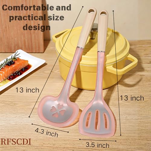 2 Piece Cooking Spatula Set (Pink)