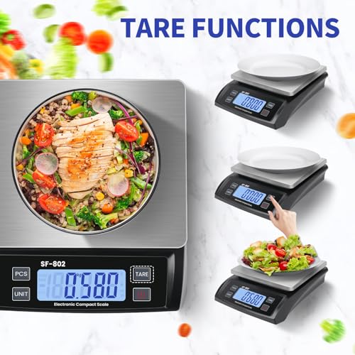 Large Digital Kitchen Scale 30kg (Stainless black)