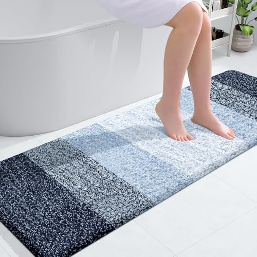 Bathroom Runner Rug 59x20 (59" X 20" / Navy Blue)