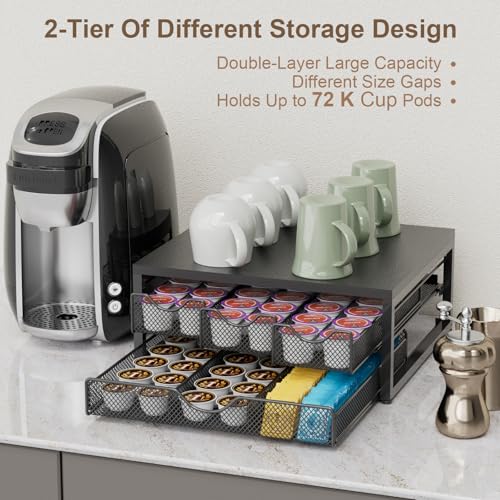 Coffee Pod Holder For Counter (Black)