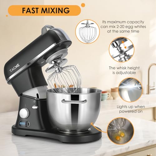 8.4QT Commercial Stand Mixer 800W with Aluminum Die Casting Meets the Standard of NSF (Pink 8.4QT)