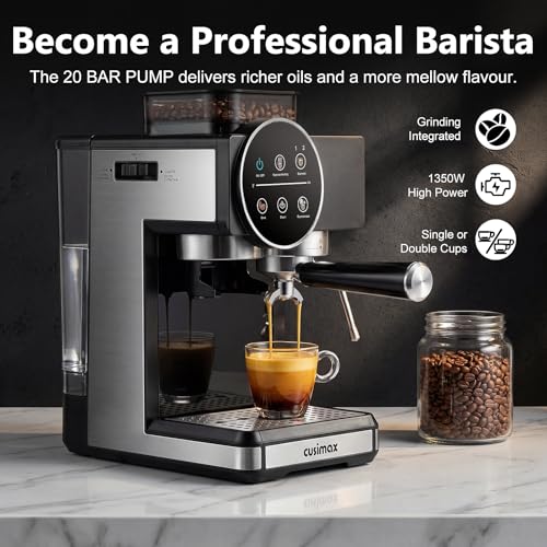 Espresso Machine with Grinder (Black)